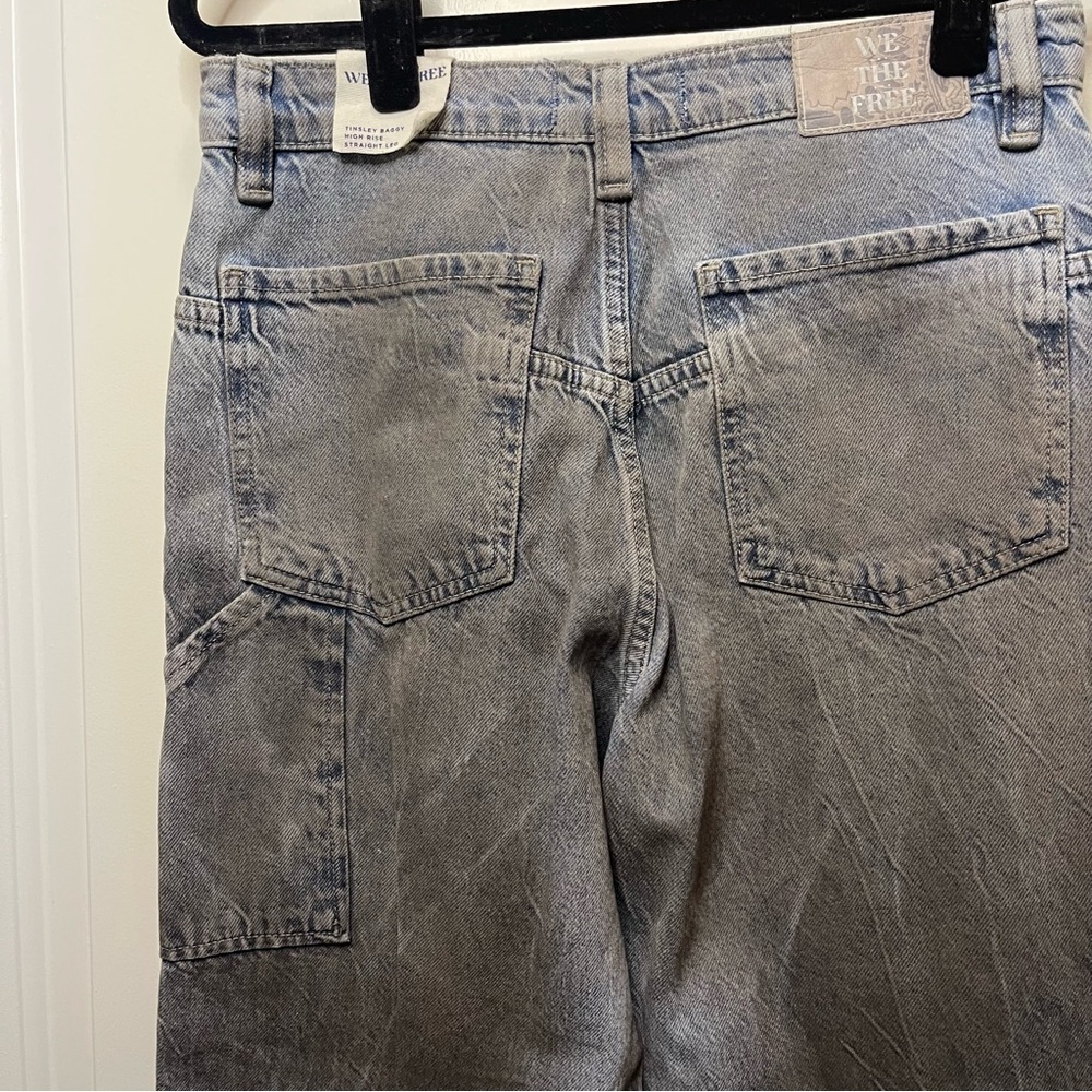 WE THE FREE x Free People Tinsley Baggy High Rise 90’s Grunge Jeans 28S - Picture 6 of 8